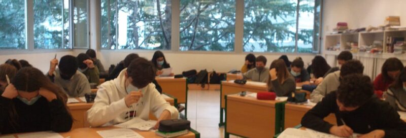 Aula a les proves Cangur