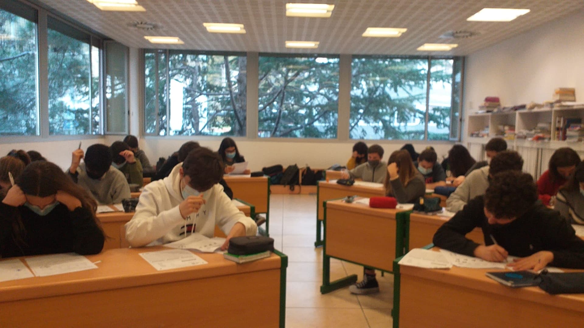 Aula a les proves Cangur