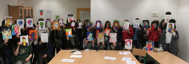 Matí d'art amb els alumnes de França